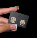 Square Bling Nugget Earring