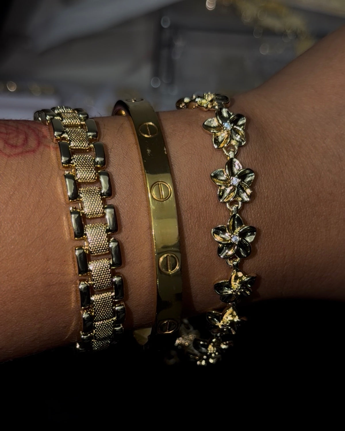 Silk Flower Bracelet