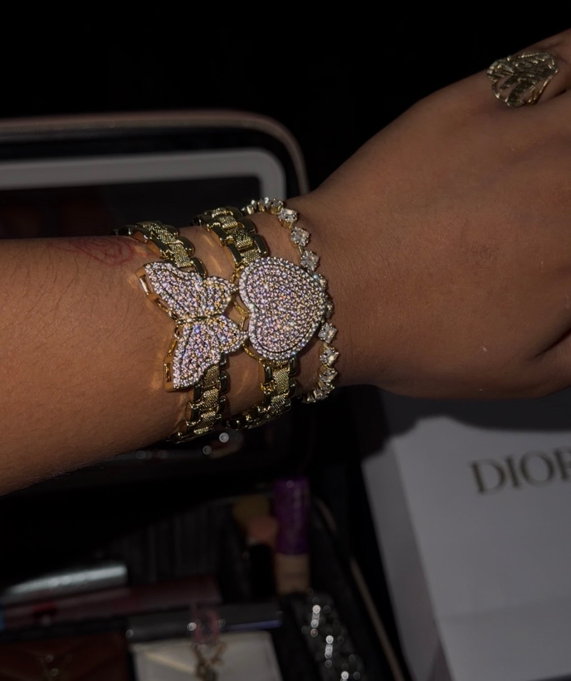 Rolex Bracelet x heart/butterfly