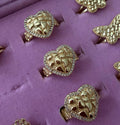 Bling Heart Nugget Ring (Med)