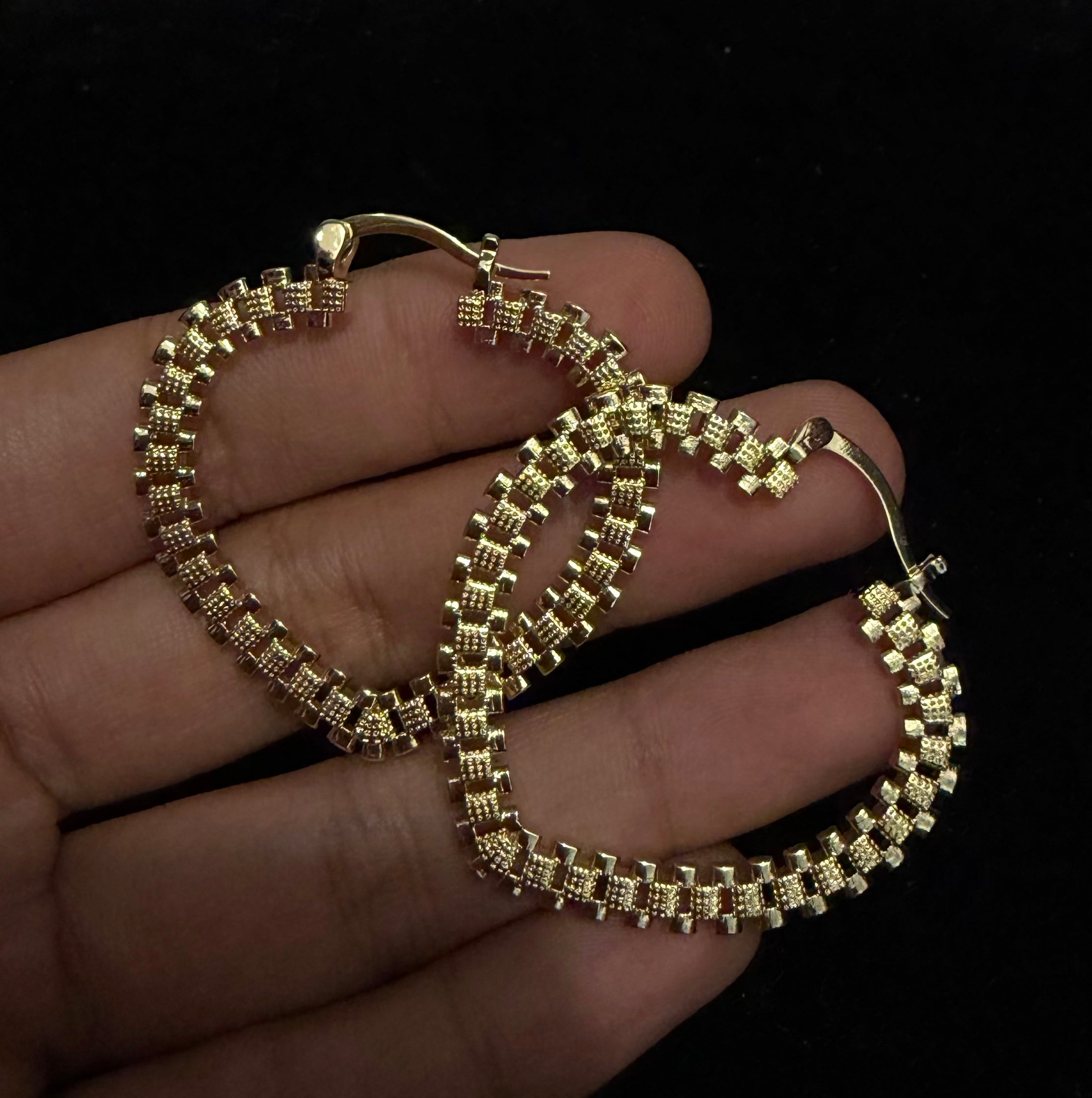 Small Heart Hoop Earrings