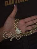 Custom initial bling chain