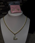 Heart Bling Chain x earrings