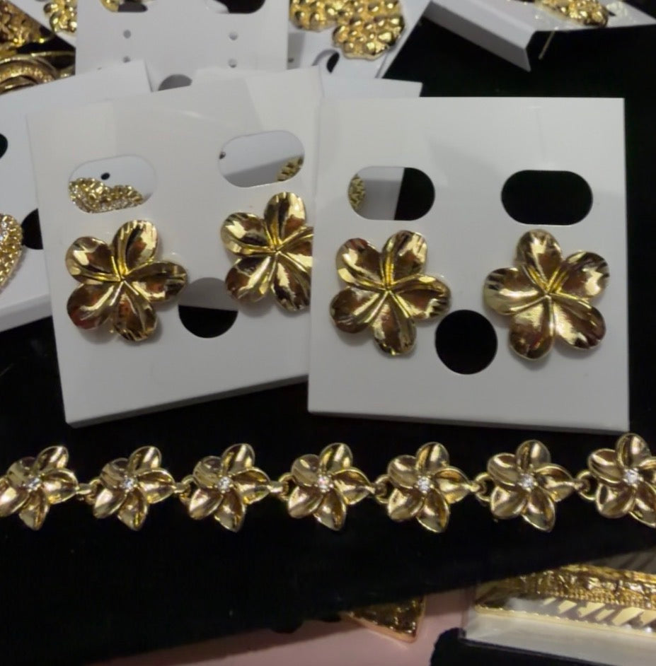 Silk Flower Earrings