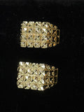 Square Diamond Cut Ring