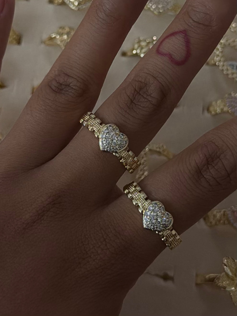 Small Heart Bling Ring