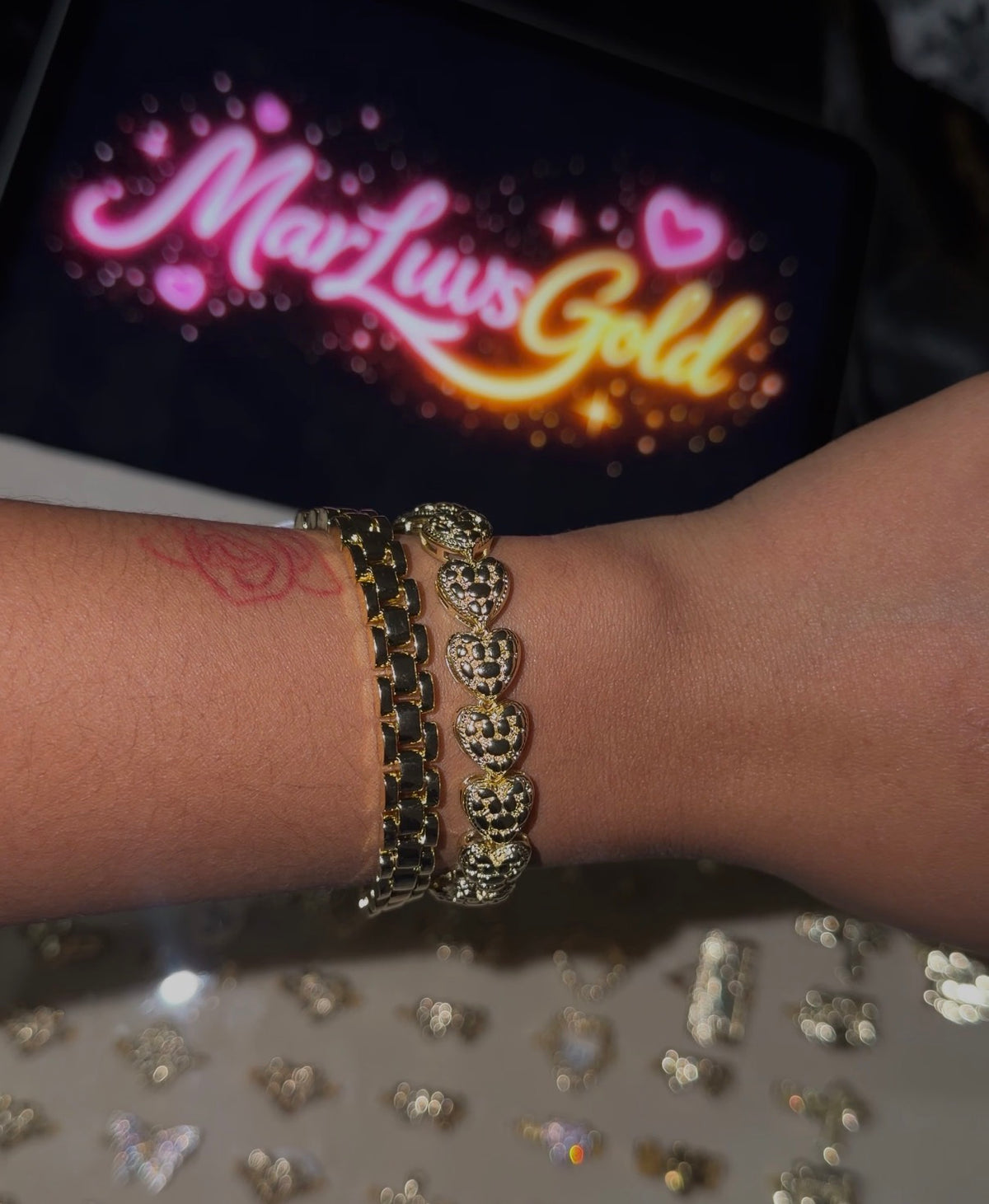 Nugget Heart Bracelet