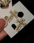 Cross Bling Earrings